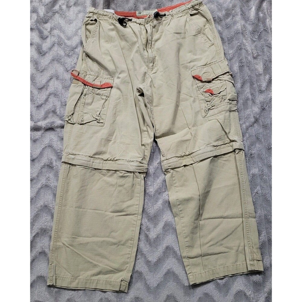 American Eagle Vtg Mens 36x30 Tan Cargo Military Paratrooper Grudge Y2K Pants
